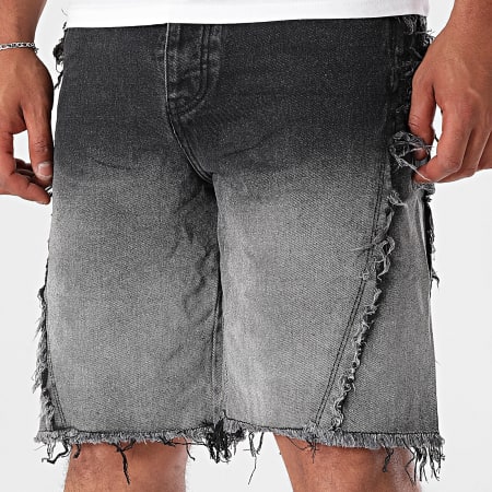 Uniplay - 24G Black Gray Gradient Jean Shorts