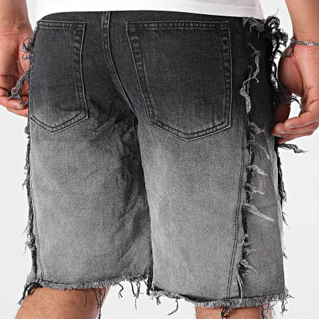 Uniplay - 24G Black Gray Gradient Jean Shorts