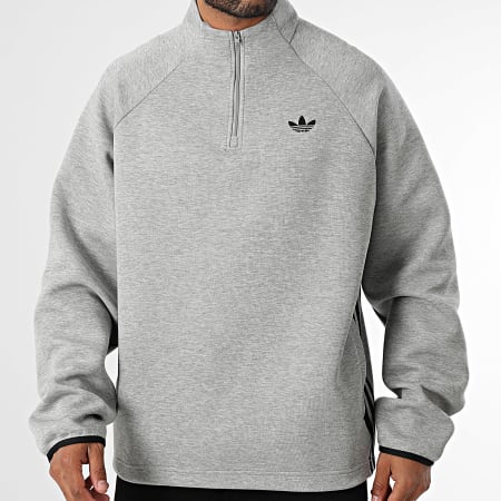 すず Adidas Originals - Spacer Drill Zipped Neck Sweat JX1508