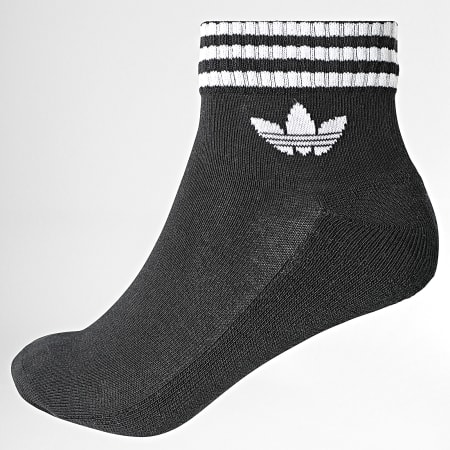 Adidas Originals - 3 paar enkelsokken met 3 strepen JV7437 zwart grijs wit