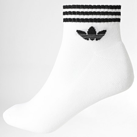 Adidas Originals - 3 paar enkelsokken met 3 strepen JV7437 zwart grijs wit