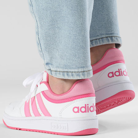 Adidas Performance - Hoops 3.0 Zapatillas Mujer IG3827 Calzado Blanco Bliss Rosa Pulso Magenta
