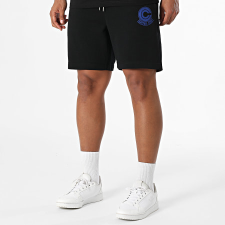 Dragon Ball Z - Black Blue Capsule Molleton Tee Shirt and Jogging Short Set