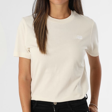 New Balance - Women's Oversize Tee Shirt WT41509 Beige