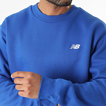 New Balance - Sweat Crewneck Relaxed Fit MT41510 Bleu Roi