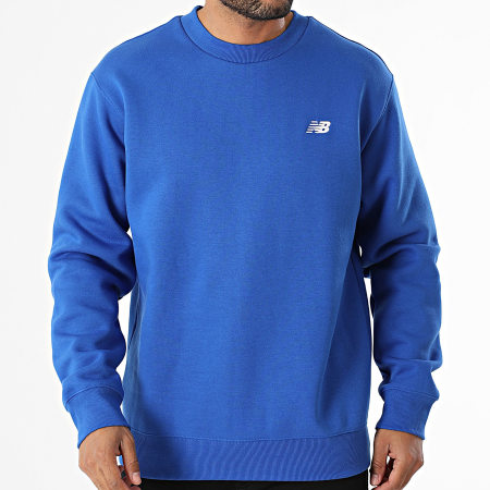 New Balance - Sweat Crewneck Relaxed Fit MT41510 Bleu Roi
