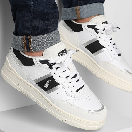 Polo Sport Ralph Lauren - Zapatillas Masters Sport Blanco Negro Plata