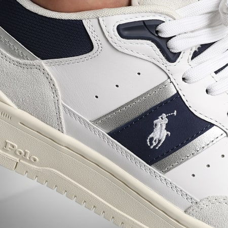 Polo Sport Ralph Lauren - Zapatillas Masters Sport White Navy Silver