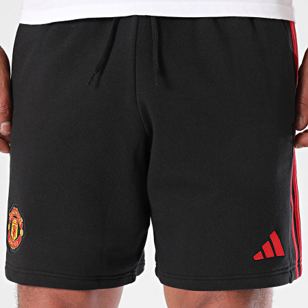 Adidas Sportswear - Short Jogging A Bandes Manchester United DNA IT4166 Noir