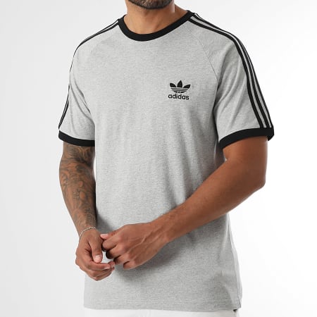 Adidas Originals - Tee Shirt 3 Stripes JY1369 Gris Chiné