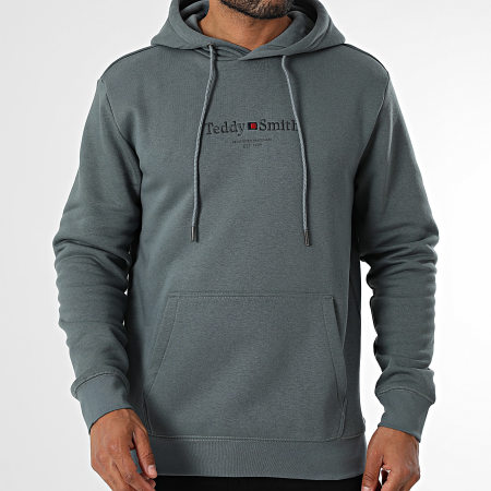 Teddy Smith - Sweat Capuche Jim 10816997D Gris Ardoise