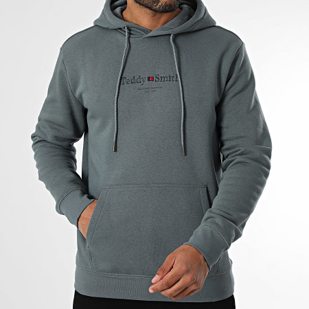 Teddy Smith - Sweat Capuche Jim 10816997D Gris Ardoise