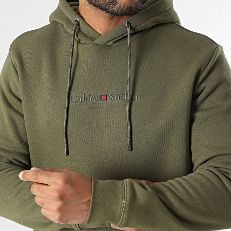 Teddy Smith - Sweat Capuche Jim 10816997D Vert Kaki