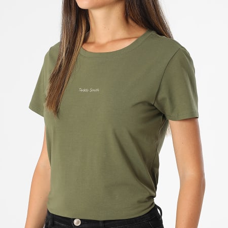 Teddy Smith - Ribelle Women's Tee Shirt 31016576D Khaki Green