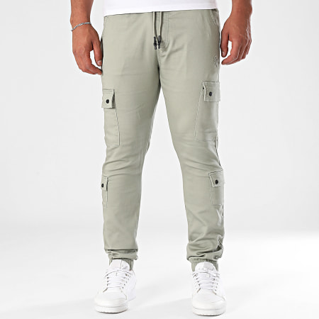 Project X Paris - Pantalon Cargo T19939 Vert Kaki Clair