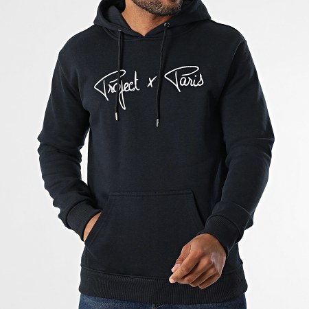 Project X Paris - Sweat Capuche 1920010 Bleu Marine Foncé
