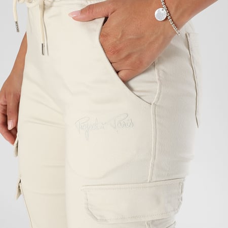 Project X Paris - Pantalon Cargo Femme TF239707 Beige