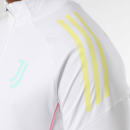 Adidas Performance - Juventus Slim Zip Neck Sweat Top JN7454 Blanco