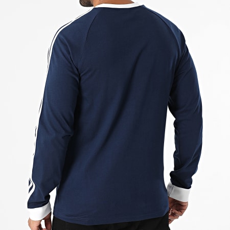 Adidas Originals - Tee Shirt Manches Longues 3 Stripes IM9428 Bleu Marine