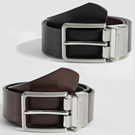 Jack And Jones - Garda Cinturón Reversible Negro Marrón