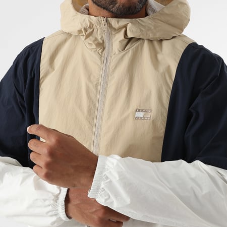Tommy Jeans - Coupe-Vent Chicago 1393 Beige Blanc Bleu Marine