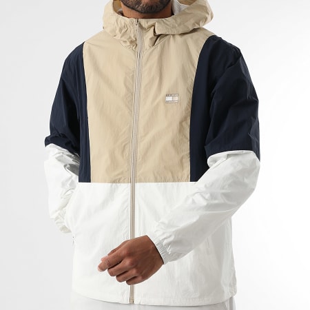 Tommy Jeans - Coupe-Vent Chicago 1393 Beige Blanc Bleu Marine