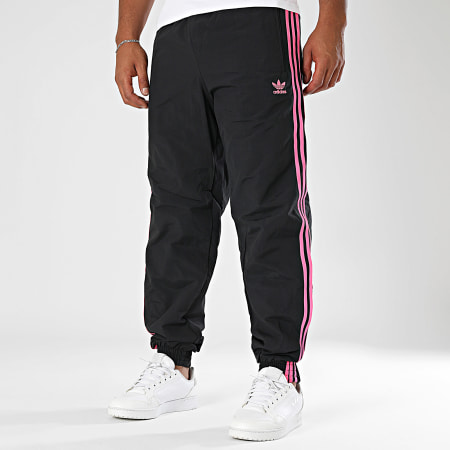 Adidas Originals - Pantalon Jogging Firebird JY1338 Noir Rose Fluo