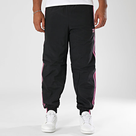 Adidas Originals - Pantalon Jogging Firebird JY1338 Noir Rose Fluo