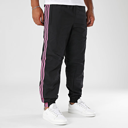 Adidas Originals - Pantalon Jogging Firebird JY1338 Noir Rose Fluo