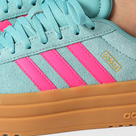 Adidas Sportswear - Baskets Femme VL Court Bold JQ5634 Powder Teal Shock Pink Powder Yellow