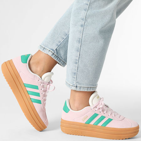 Adidas Sportswear - Baskets Femme VL Court Bold JP6916 Clear Pink Court Green Core White