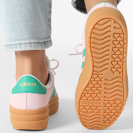 Adidas Sportswear - Baskets Femme VL Court Bold JP6916 Clear Pink Court Green Core White