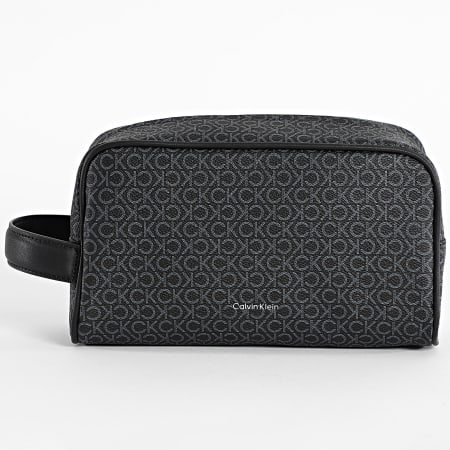 Calvin Klein - Trousse De Toilette Must Mono Washbag 1041 Noir Gris Anthracite