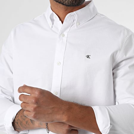 Calvin Klein - Camisa de manga larga LV140EM125 Blanca