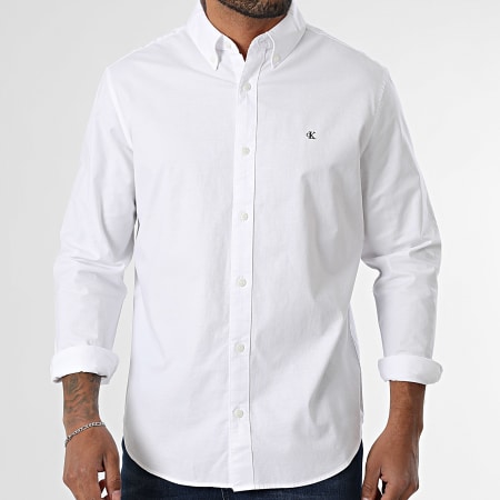 Calvin Klein - Camisa de manga larga LV140EM125 Blanca