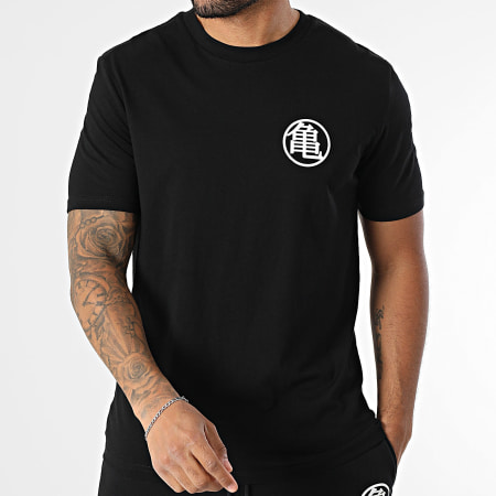 Dragon Ball Z - Kame Black White Tee Shirt and Molton Jogging Short Set