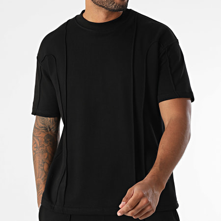 Classic Series - 109 Conjunto de camiseta negra y pantalón de chándal