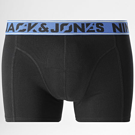 Jack And Jones - Lot De 3 Boxers Nine Zero Solid Bleu Roi Gris Anthracite Noir