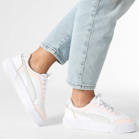 Puma Baskets Femme Carina Mia 402637 Puma White Feather Grey