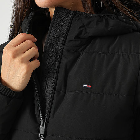 Tommy Jeans - Doudoune Capuche Femme Hooded Padded 0959 Noir