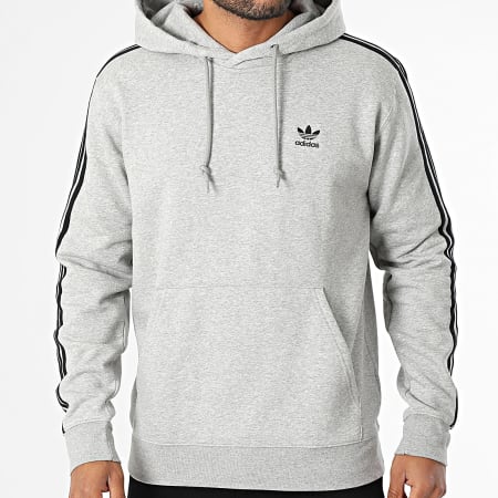 Adidas Originals - 3 Stripes Sudadera con capucha JY1376 Gris jaspeado