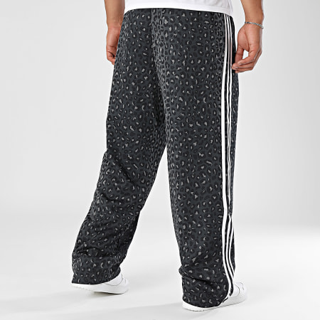 adidas firebird レオパードパンツ Adidas Firebird leopard-print Stripe Trousers | Black | FARFETCH