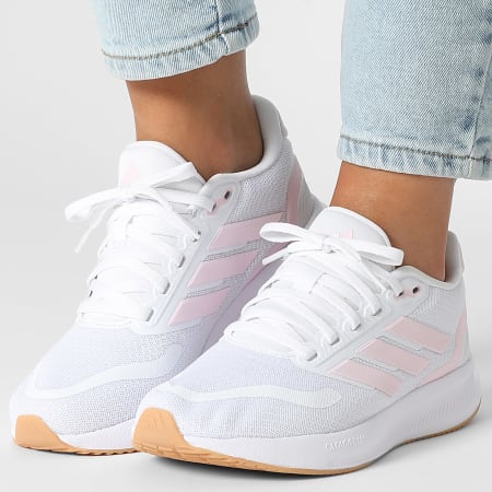 Adidas Sportswear - Baskets Femme Runfalcon 5 J JR2233 Footwear White Clear Pink Core Black