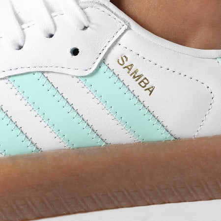 Adidas Originals - Baskets Femme Sambae J JQ1314 Footwear White Clear Mint Gold Metallic