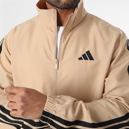 Adidas Sportswear - Ensemble De Survetement A Bandes 3 Stripes JX3149 Beige