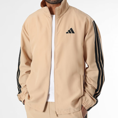 Adidas Sportswear - Ensemble De Survetement A Bandes 3 Stripes JX3149 Beige