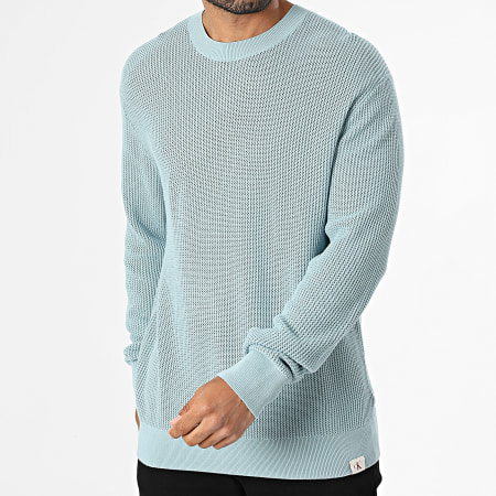 Calvin Klein - Pull En Mailles LV04RC308G Bleu Clair