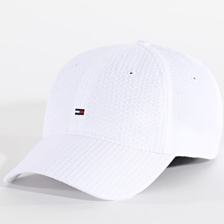 Tommy Hilfiger - Casquette Flag Seersucker 6 Panel 3427 Blanc
