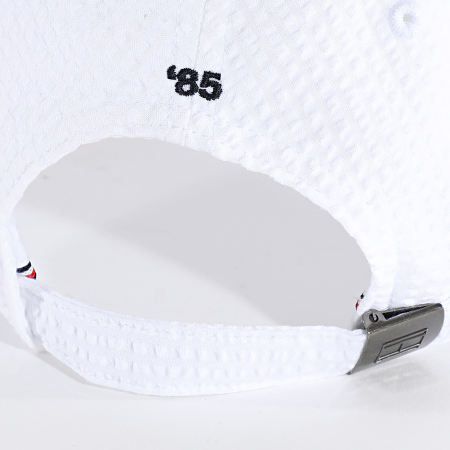 Tommy Hilfiger - Casquette Flag Seersucker 6 Panel 3427 Blanc
