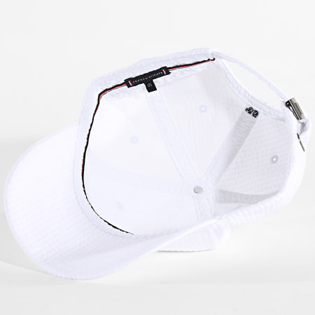 Tommy Hilfiger - Casquette Flag Seersucker 6 Panel 3427 Blanc